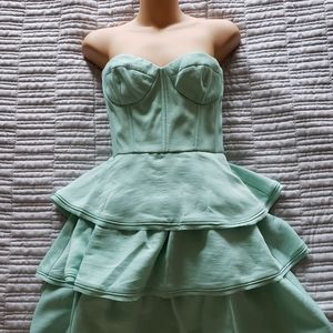 BCBGMAXAZRIA Jacklyn ruffle-skirt dress